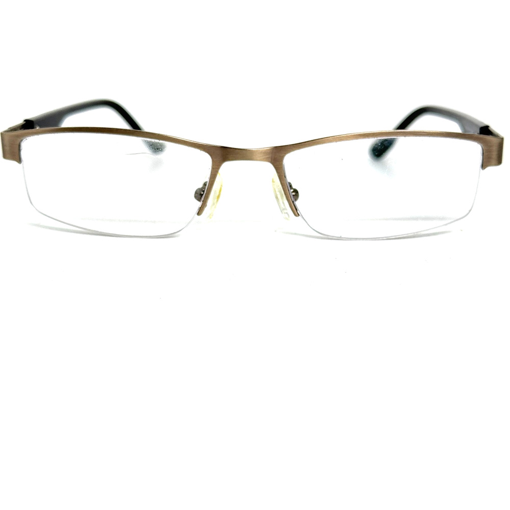 Zenni 163112 Gold and Black‎ Men’s Eyeglasses Frames 19625